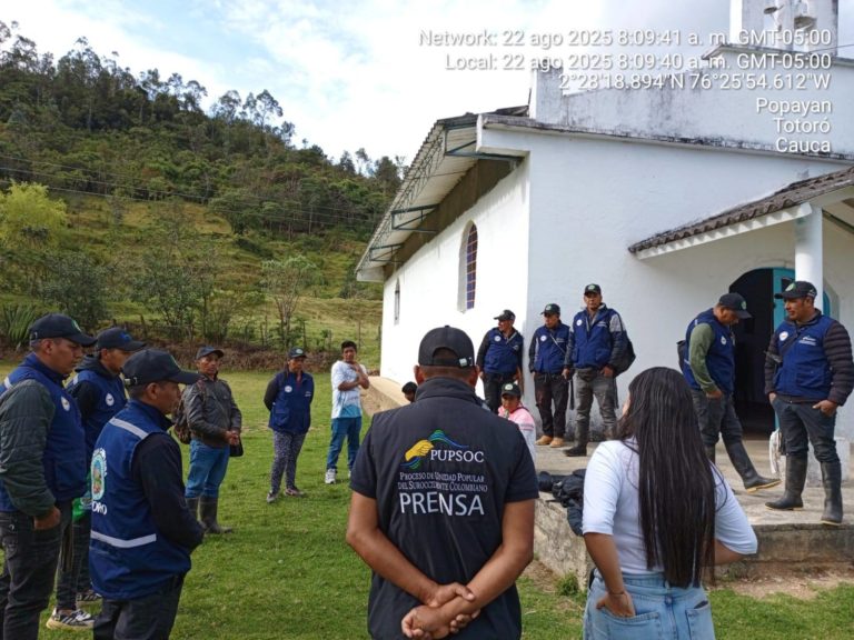 AIDHDES emite nuevo comunicado internacional en defensa de líderes sociales amenazados en Totoró, Cauca